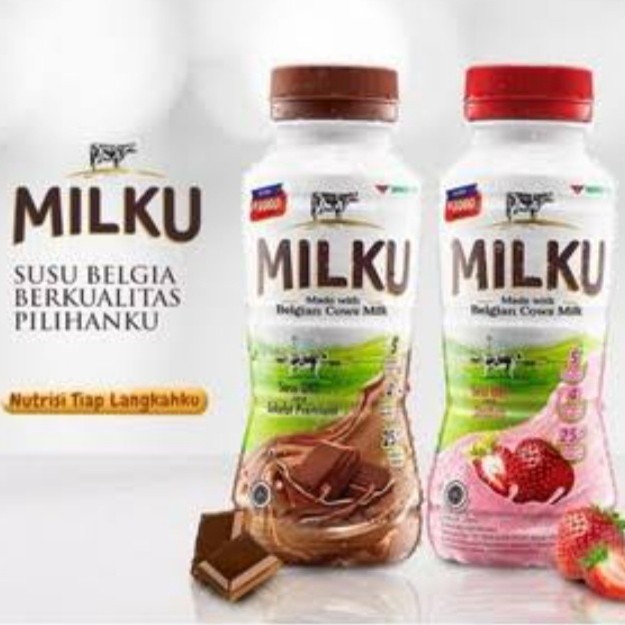 

MILKU SUSU UHT 200 ML VARIANT RASA COKLAT DAN STRAWBERRY