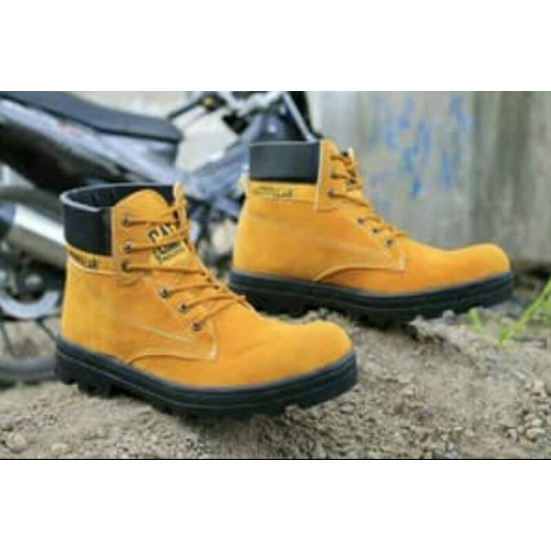 safety  shoes sepatu safety caterpillar boots bromo