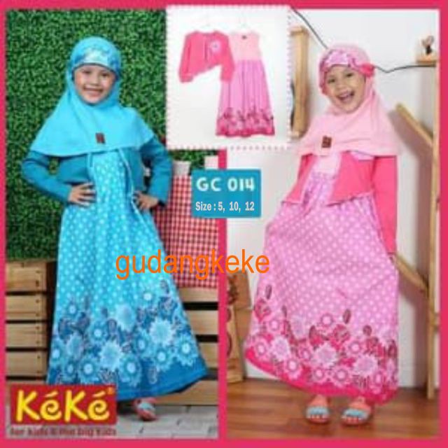 KEKE GC 014 GAMIS ANAK KEKE BUSANA MUSLIM