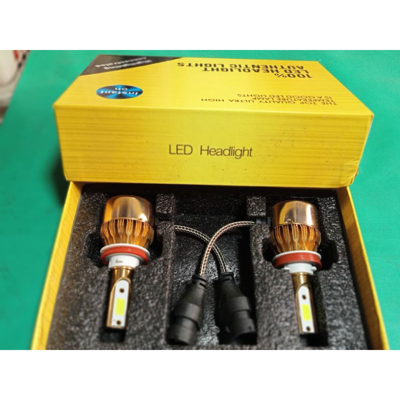 2 pcs/sepasang bohlam lampu depan foglamp kipas h8 h9 h11 mobil Avanza xania dll 12volt