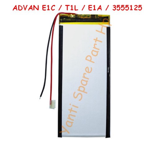 Baterai Advan E1C T1L E1A 3555125 Orignal New