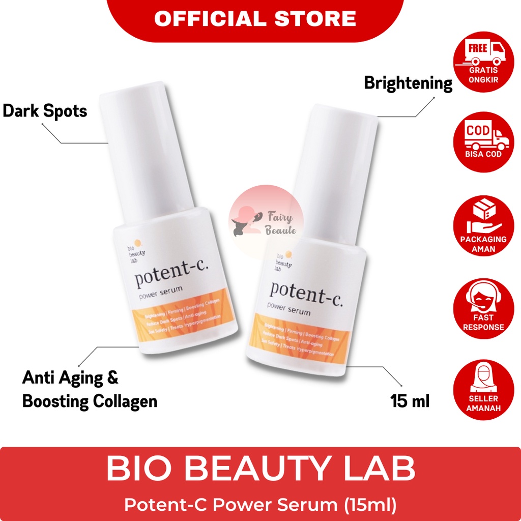Jual Bio Beauty Lab PotentC Power Serum 15ml Shopee Indonesia