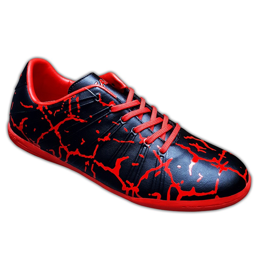 Calci Sepatu Futsal Magma - Black Red