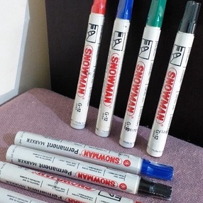 

Spidol Snowman G-12 Permanent Marker Hijau / Merah / Biru / Hitam