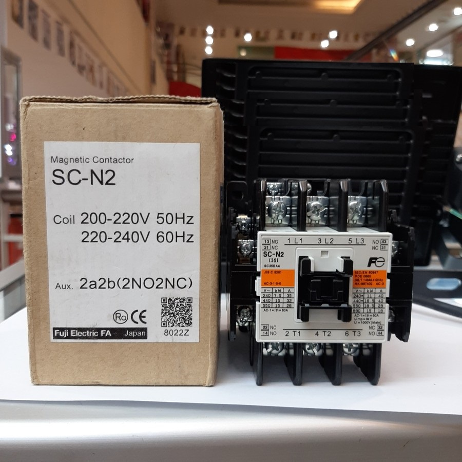 Kontaktor FUJI Electric SCN-2/220V 60A / Contactor Fuji SC-N2 scn2