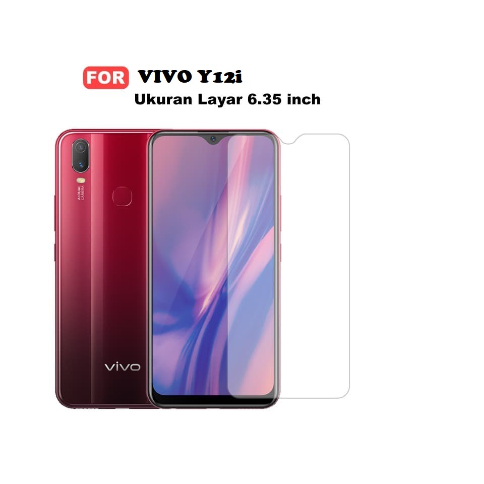 TEMPERED GLASS VIVO Y12I CLEAR CURVED GLASS OLEOPHOBIC COATING PREMIUM