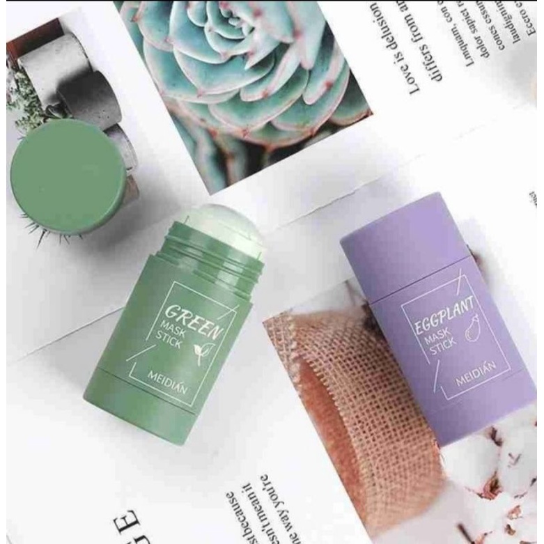 GREEN MASK STICK MASKER STIK GREEN TEA PENGHILANG KOMEDO ORI MEIDIAN GM02