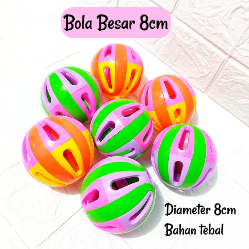 Mainan Kucing Bola Besar Warna Warni Bunyi Nyaring / Cat Toys