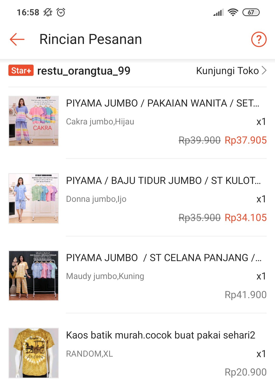 Kaos Batik Murah.cocok Buat Pakai Sehari2