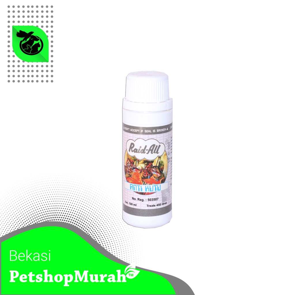 Obat Ikan Raid All Anti Kutu 100ml Raid-all Anti Tick 100 ml