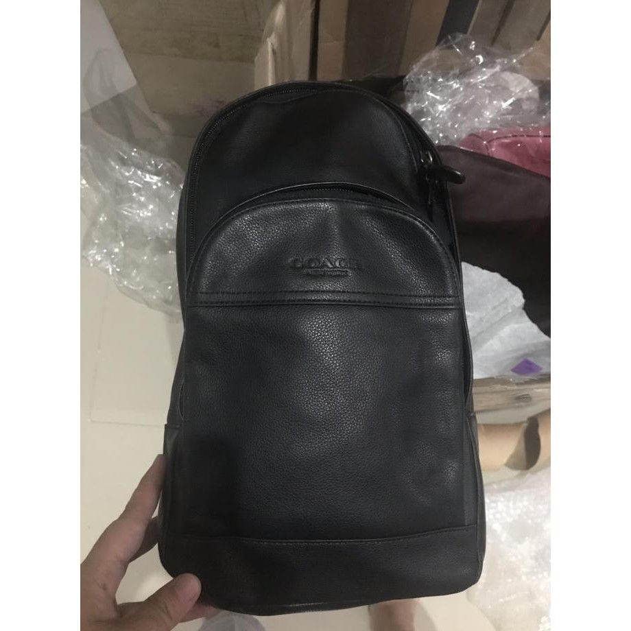 RESPON CEPAT TAS SELEMPANG COWOK MURAH■ COACH HOUSTON BLACK SLINGBAG MEN ON SALE