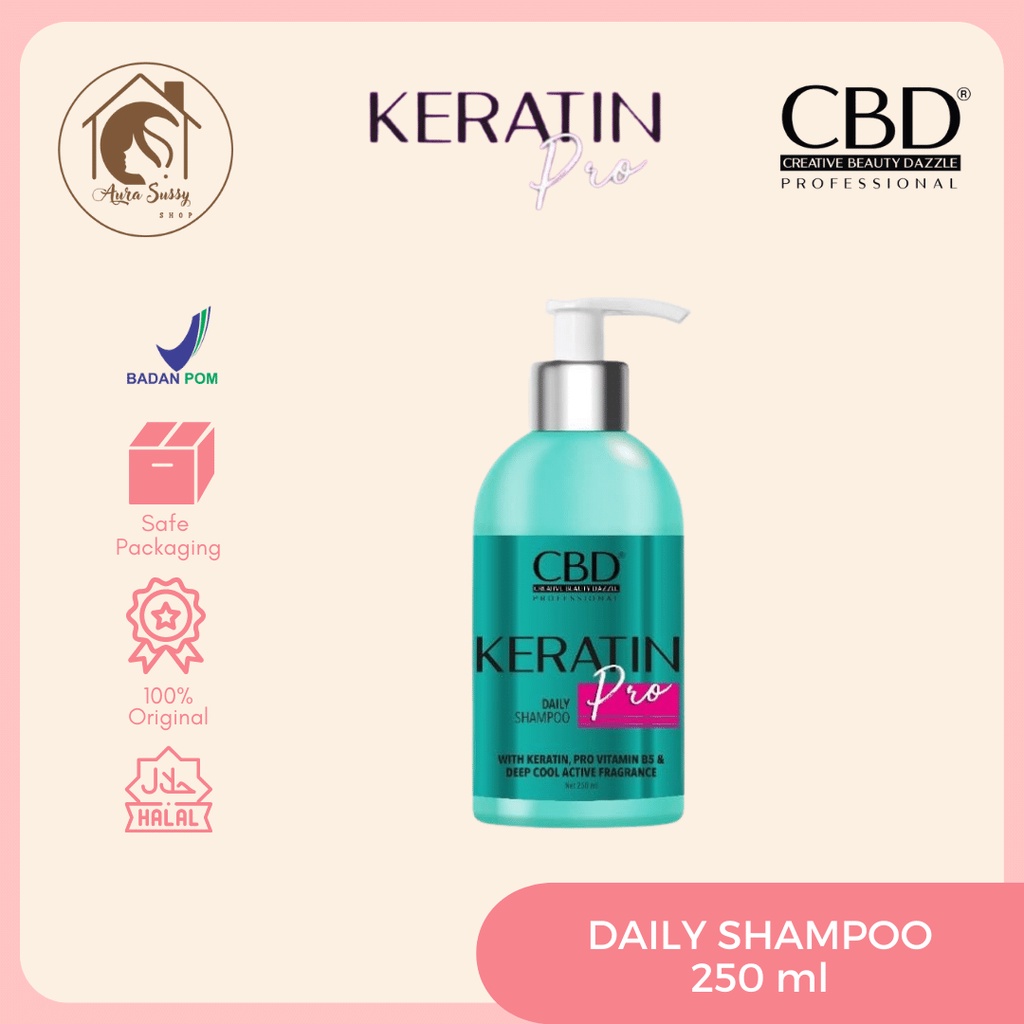 Jual CBD Profesional Keratin Pro Daily Shampoo 250 ml Shopee Indonesia
