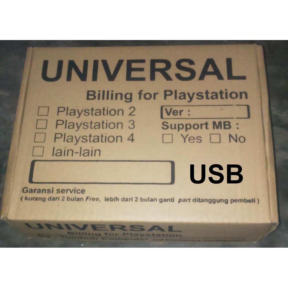 Universal Billing : Billing PS (PS2/PS3/PS4) untuk 15 TV (USB) Terlaris