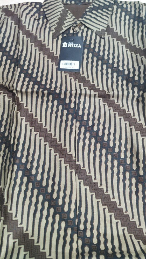 Kemeja Pria Atasan Batik  Mareno Atasan Pria Lengan Pendek Bahan Katun Sogan Regular Fit Batik Huza