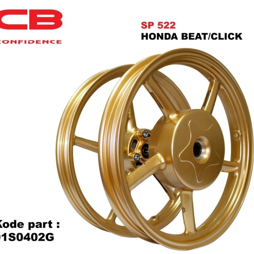 VELG RCB SP522 BEAT OLD SCOOPY VARIO 110 GOLD - SP 522 RACING BOY