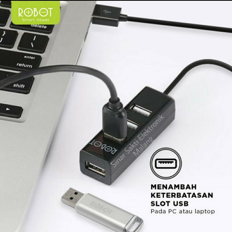 Robot USB HUB 4 Port Terminal Multiport4 in 1 H140 80cm Adapter Malang