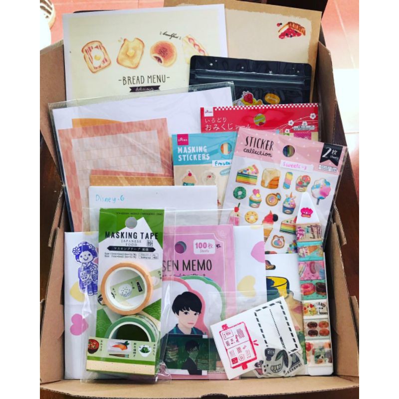 Jual Stationery starter pack ori japan bujo kawaii journaling set washi