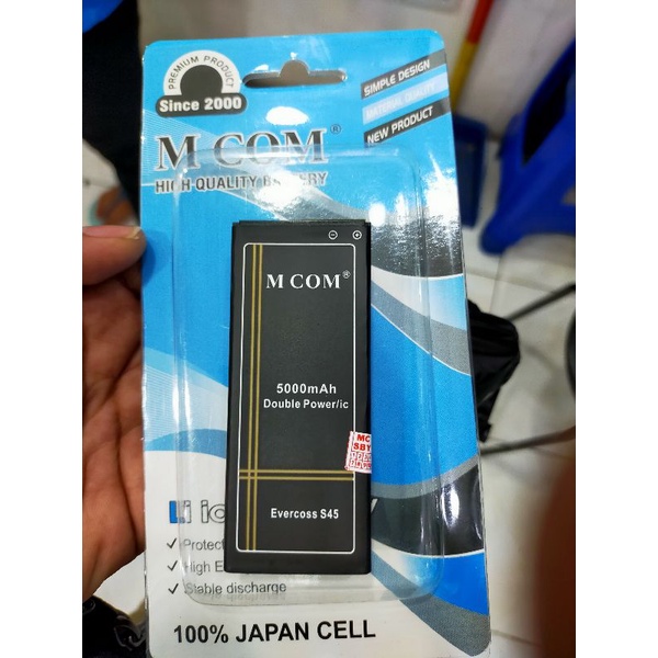 Baterai / Battery evercoss S45 Double power kualitas Bagus