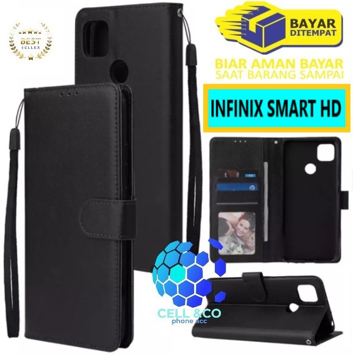 Flip cover INFINIX SMART HD Flip case buka tutup kesing hp casing flip case Premium leather wallet