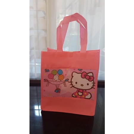 Tas Kain Spounbound Ulang Tahun Anak Tayo Baby Shark LOL Hellokitty Littlepony Tas Hampers Anak Goodiebag Anak