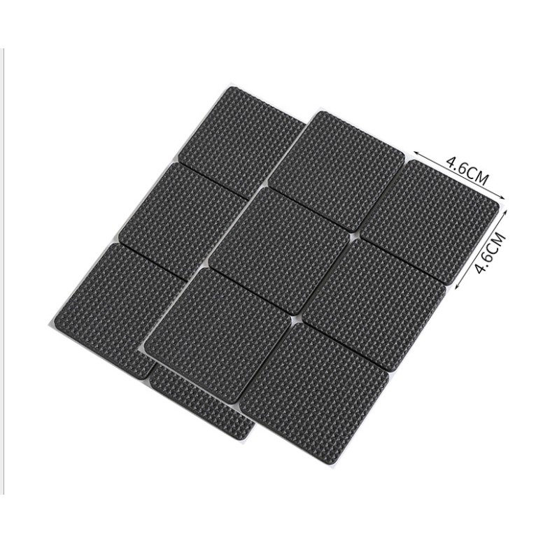 Pengganjal Karet alas Kaki Meja /Kursi /perabotan anti slip isi 12