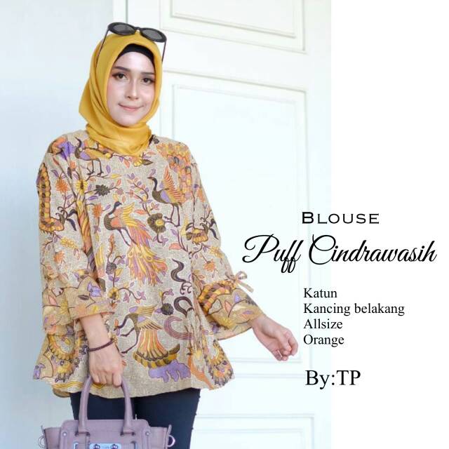 Blus puff cendrawasih