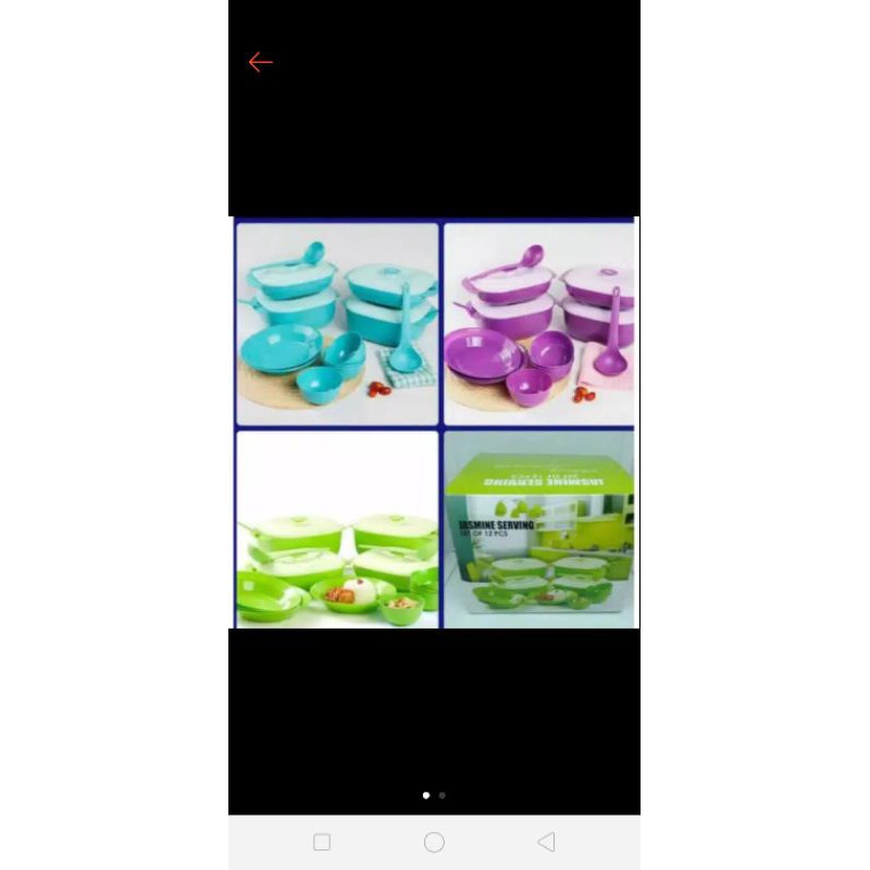 JASMINE SERVING SET 12 pcs Kualitas Bagus