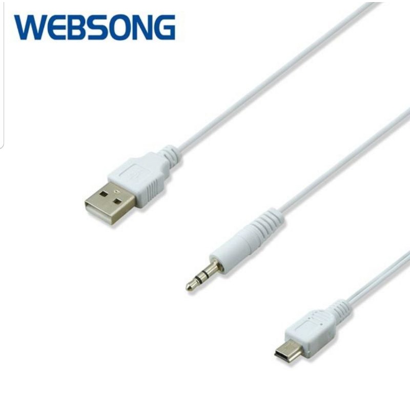 Kabel 5pin mini USB M to Audio M Male USB M Male Websong