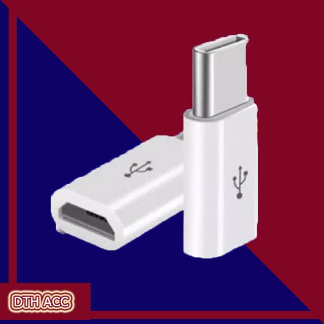 Konektor Sambungan Micro USB ke Type C / Tipe C