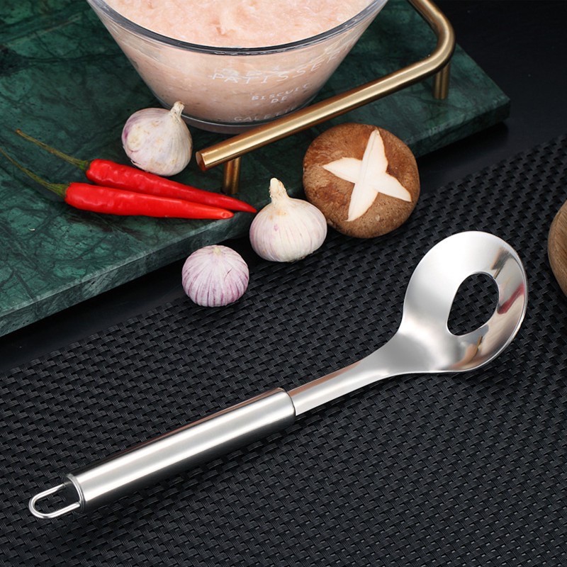 JOS249 Sendok Pembuat Bakso Bahan Stainless Steel Anti Lengket Dengan Gagang Panjang