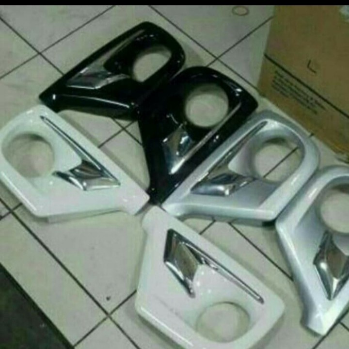 Ring Cover Fog Lamp Lampu Kabut All New Avanza Xenia Luxury List Chrome Bawah 2012 - 2015