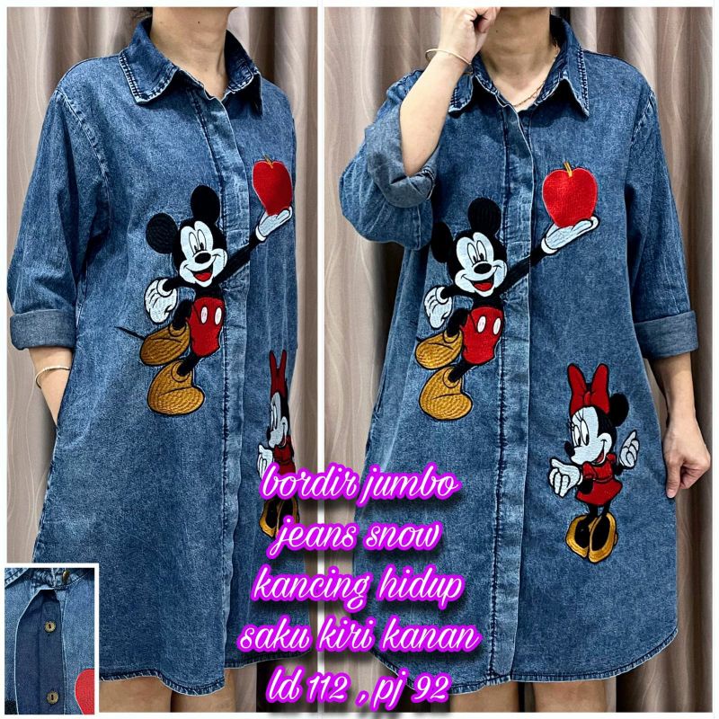 Dress JEANS MICKEY MENARI 500gram