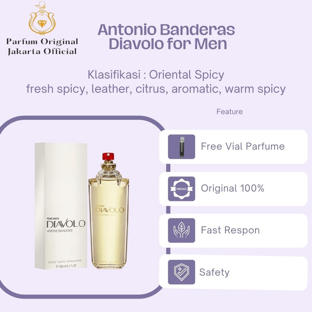 Parfum Parfume Perfume Perawatan Kecantikan Original Import Branded Pria Laki Laki Cowok Antonio Ban