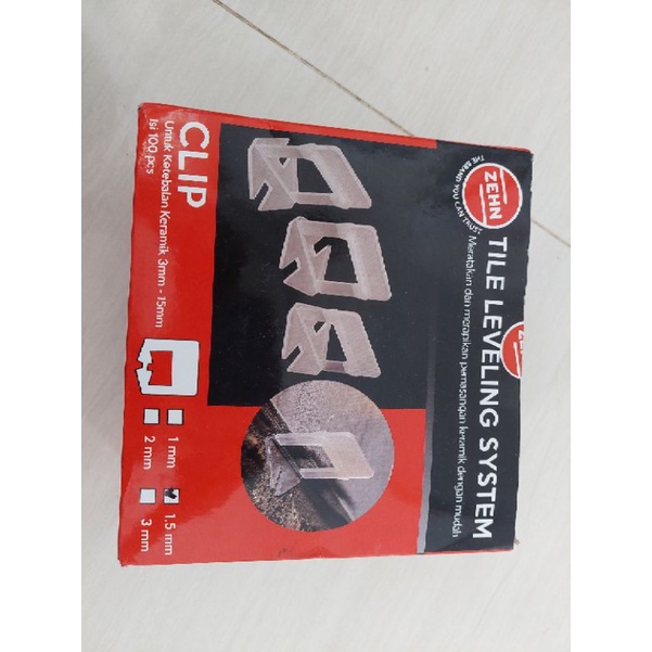 

zehn tile leveling system clip 1,5 mm