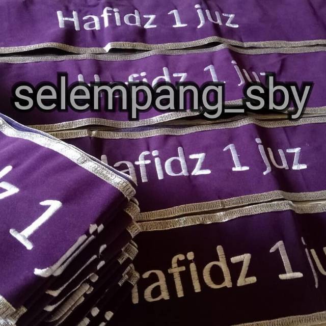 ( SEHARI JADI ) Selempang / sash kado wisuda lis pita