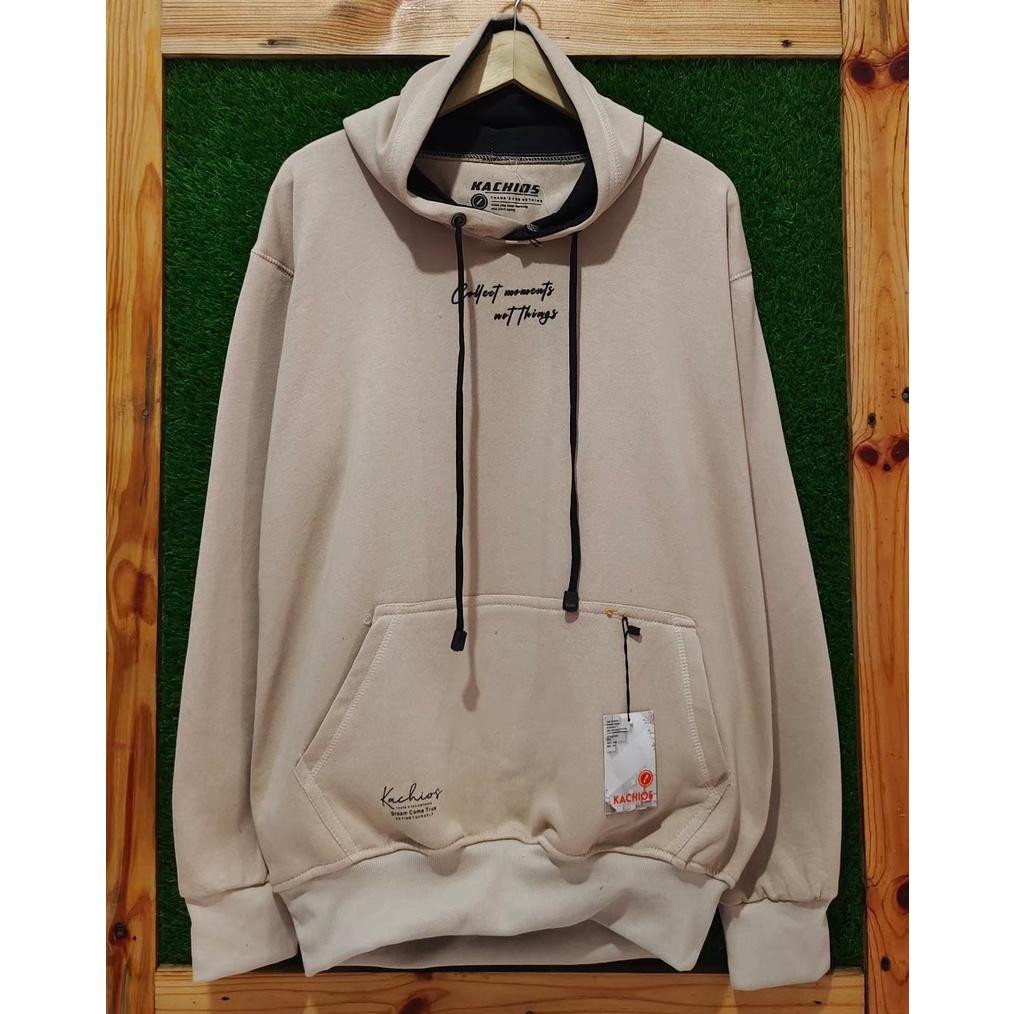 Jaket Hoodie Pria Cod Aesthetic List Warna Crem Original Kachios Brand Distro Kota Bandung Terbaru Terpopuler Dan Terlaris Oversize Unisex Switer Anak Muda Kekinian