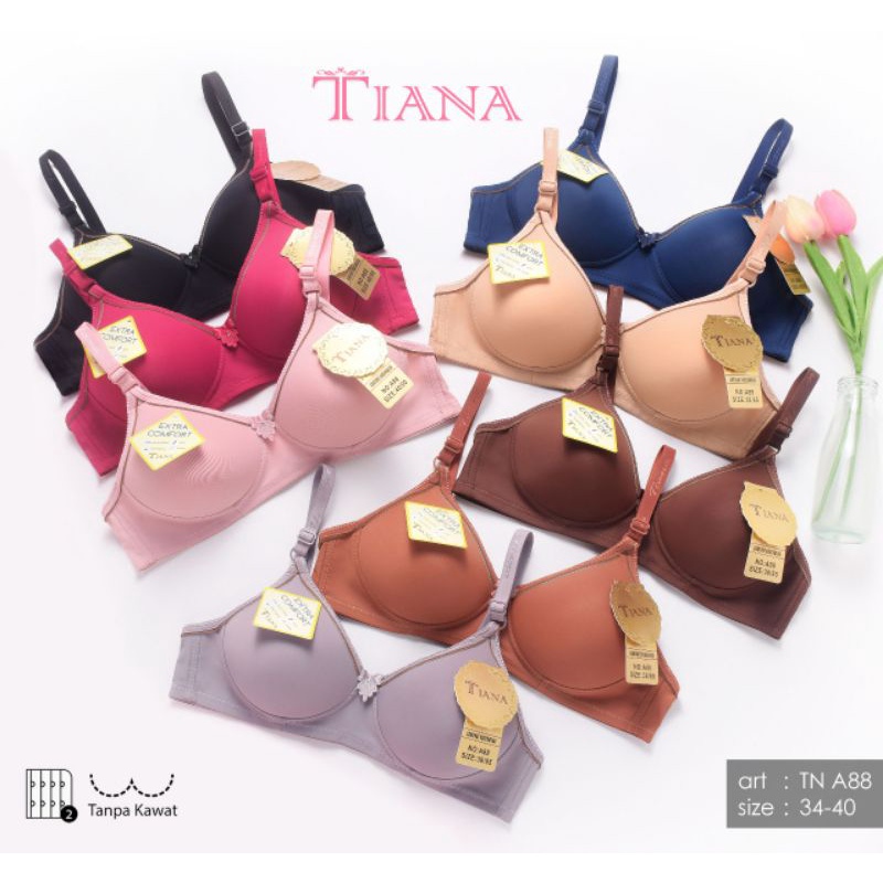 bra fashion tanpa kawat busa tipis tiana A88