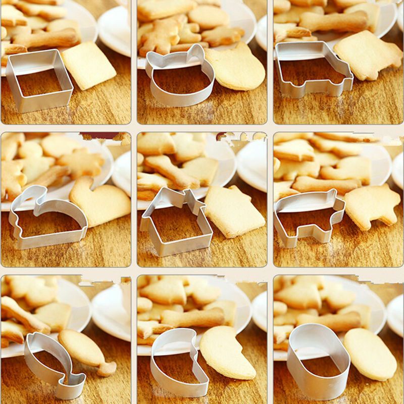 CETAKAN COOKIES ALUMINIUM KARAKTER LUCU/CETAKAN KUE ANEKA MOTIF IMPORT