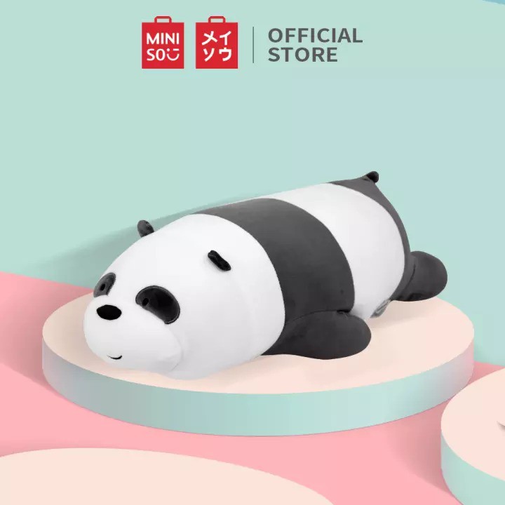 Miniso Official Boneka Mainan Beruang We Bears Bare Lying Plush Toy