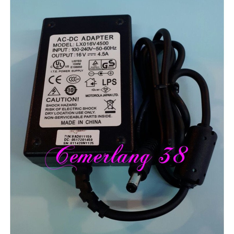 Switching Adaptor 16V 4.5A BODY BESAR