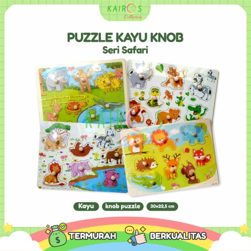 Puzzle Anak Kayu Knob Safari