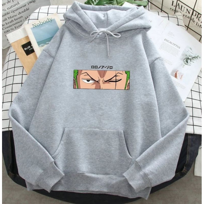 ANIME ZORO HOODIE PRIA - ATASAN KEKINIAN PREMIUM