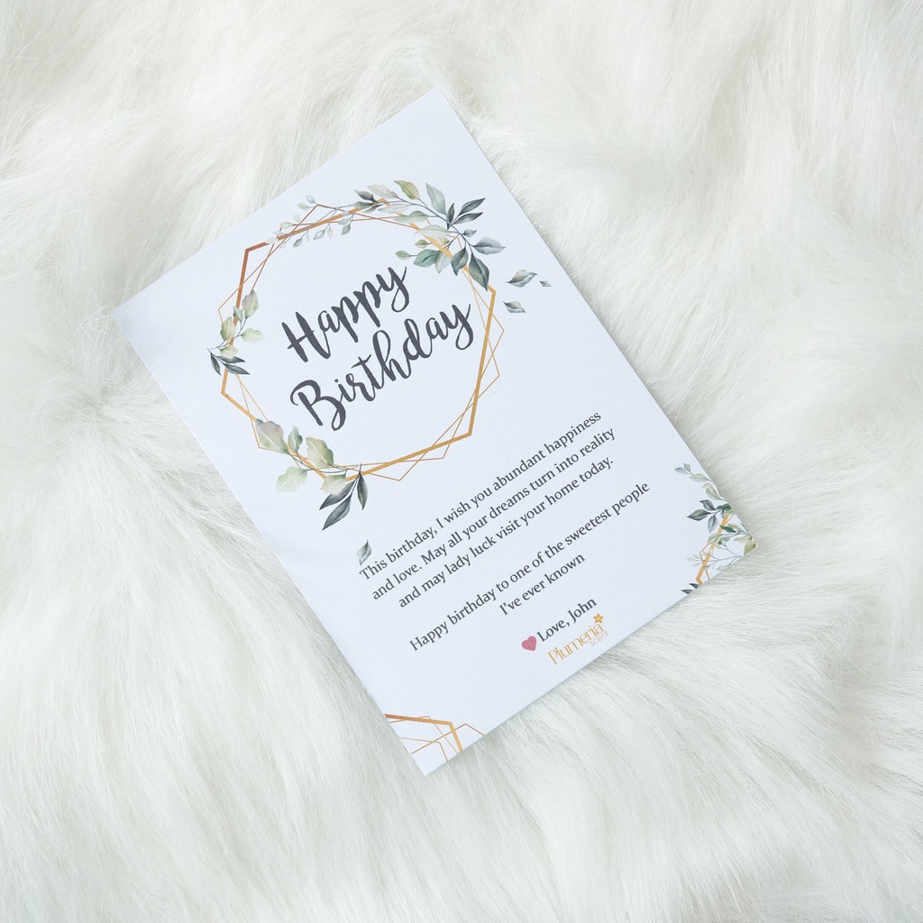 Plumeria Essential Reed Diffuser Favorit Gift Set-Kartu Ucapan