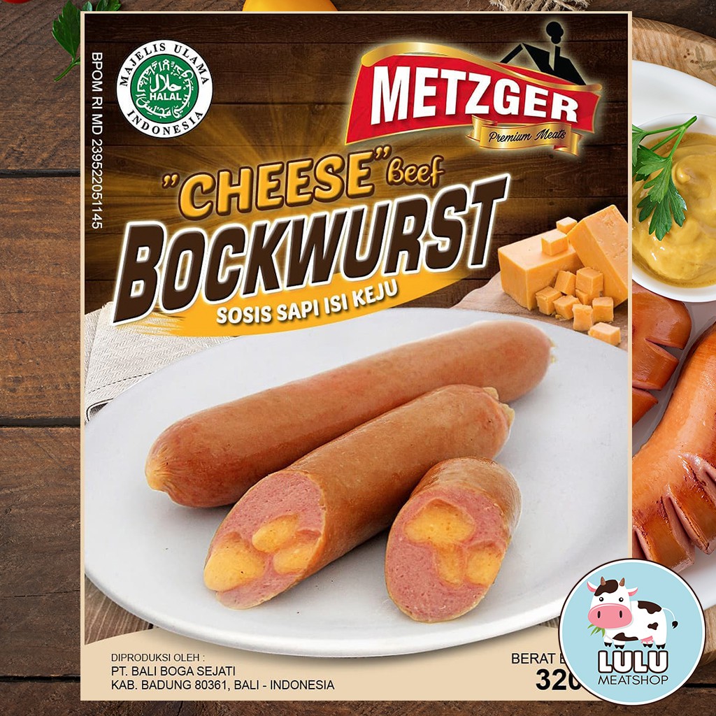 

Cheese Beef Bockwurst Sausage Metzger Sosis Sapi Isi Keju