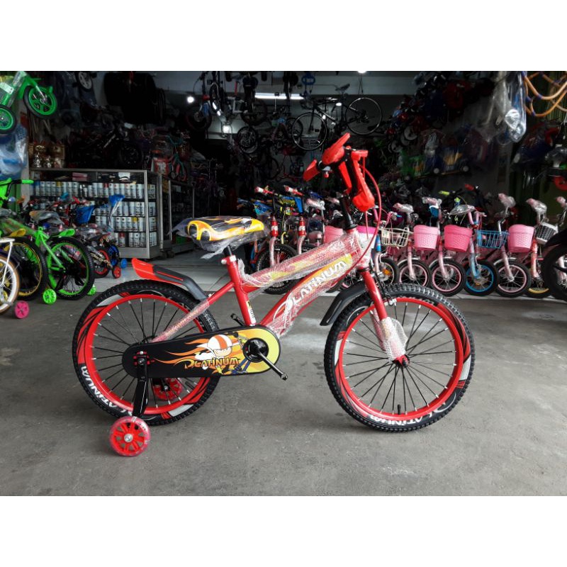 sepeda anak 18 platinum flame