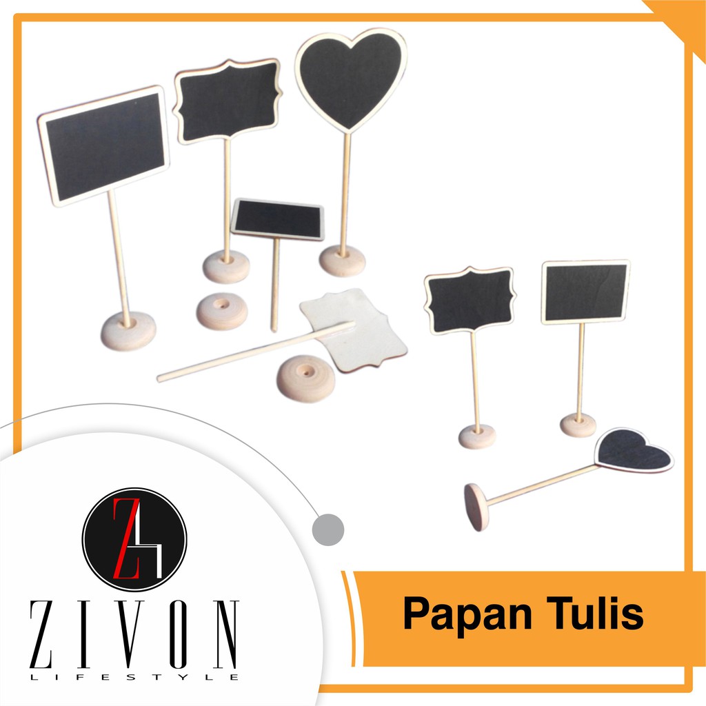 

Mini Blackboard Papan Tulis Hitam Hiasan Dekorasi Meja TZ02