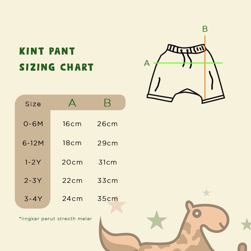 CELANA PENDEK ANAK PUER'S KINT REGULAR PANT