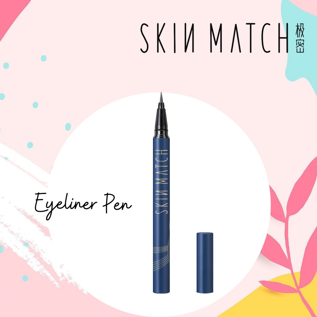 SKIN MATCH Super Slim Long Lasting Liquid Eyeliner Makeup Tool Waterproof and Sweat proof