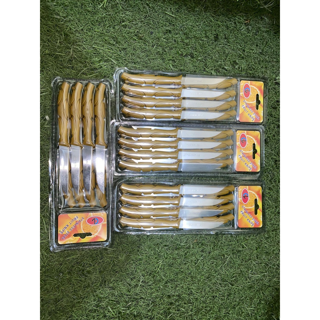 [GROSIR] PISAU BUAH STAINLESS STEEL 1 LUSIN 12 SET PCS 12PCS 12SET KUALITAS TERBAIK TAHAN KARAT