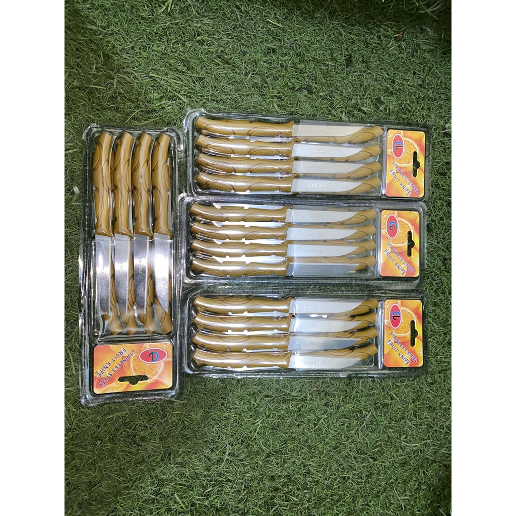 [DZS] PISAU BUAH STAINLESS STEEL 1 LUSIN 12 SET PCS 12PCS 12SET KUALITAS TERBAIK TAHAN KARAT